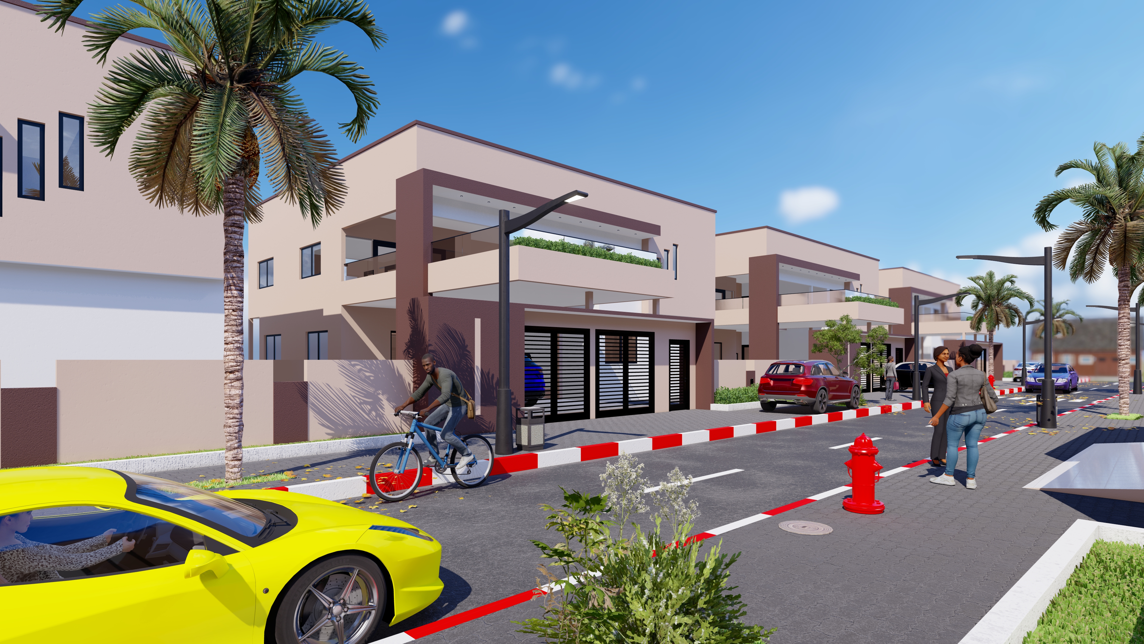 Façade arrière - Duplex Domino Abidjan
