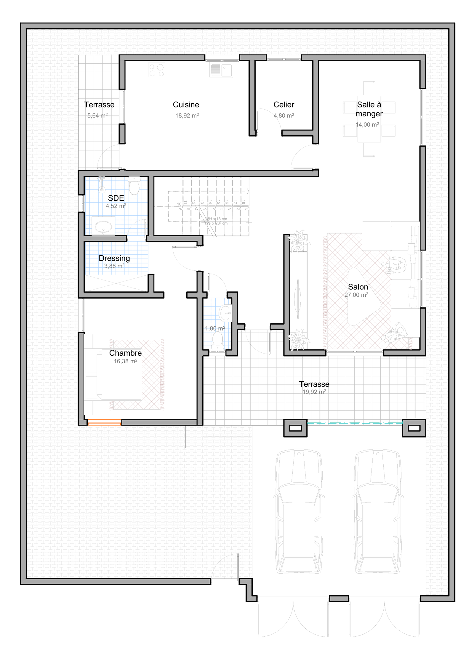 Plan R+1 - Duplex Océan Sokodé